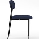 Ver imagem 6 de Cadeira Decorativa Estofada para Sala de Jantar Melina L02 Suede Azul Marinho - Lyam Decor