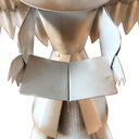 Ver imagem 5 de Anjo Branco e Dourado Rústico Com Livro Para Enfeite de Natal Libertas Rosas Artesanato Anjo Gradien