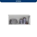 Ver imagem 4 de Armário Geladeira 80cm 1 Porta Basculante Yescasa Unna Branco/Azul