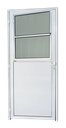 Ver imagem 1 de Porta Alumínio Lambril c/Grade 86 D. V.Boreal Branco Brimak