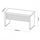 Ver imagem 3 de Mesa para Escritório Tamburato Charuto/preto - Artany Móveis