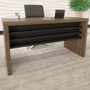 Ver imagem 1 de Mesa para Escritório Tamburato Charuto/preto - Artany Móveis