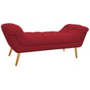 Ver imagem 4 de Kit Cabeceira 160 cm Suede + Calçadeira Madrid Vermelho