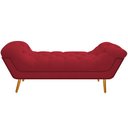Ver imagem 5 de Kit Cabeceira 160 cm Suede + Calçadeira Madrid Vermelho