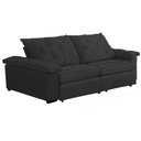 Ver imagem 2 de Sofá Retrátil e Reclinável 2,30m Clara | Conforto Premium e Design Elegante Grafite