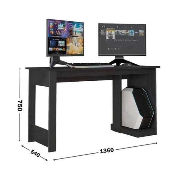 Mesa para Computador Gamer Desk Ft Preto Caemmun - 3