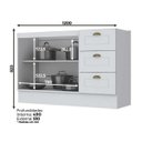 Ver imagem 4 de Balcão para Pia 120cm 100% MDF Americana C353 Branco Henn