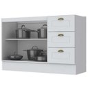 Ver imagem 3 de Balcão para Pia 120cm 100% MDF Americana C353 Branco Henn