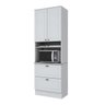 Torre Quente para Forno ou Micro-ondas 100% MDF Americana C350 Branco Henn - 2