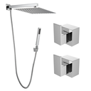 Ver imagem 1 de Kit Ducha Slim Gás Solar com Desviador 20x20 de Parede Cromado + Acabamento de Registro Base Deca