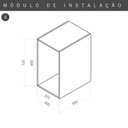 Ver imagem 5 de Tulha Aramada Deslizante Cesto Roupa Suja Inox Lavanderia Banheiro Telescopica Masutti