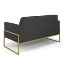 Ver imagem 5 de Sofá Namoradeira com 2 Poltronas Base Industrial Alta Dourado Marisa Corino D03 - D’RossiPre