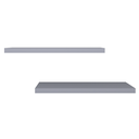Ver imagem 3 de Kit 2 Prateleiras Retas Decorativas com Suporte Invisível Mdf 60x15 Plancasa:azul Sereno