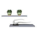 Ver imagem 1 de Kit 2 Prateleiras Retas Decorativas com Suporte Invisível Mdf 60x15 Plancasa:azul Sereno