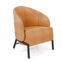 Ver imagem 6 de Kit 2 Poltronas Decorativa Sala de Estar Kenya Pés em Ferro Bouclê Preto/terracota G33 - Gran Belo