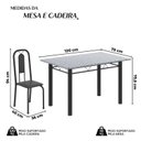 Ver imagem 3 de Conjunto Sala de Jantar com 4 Cadeiras Lívia Preto