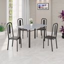 Ver imagem 1 de Conjunto Sala de Jantar com 4 Cadeiras Lívia Preto