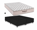 Ver imagem 1 de Cama Base Casal Bipartido Preto Colchão Fit D45 Espuma 138x188 - Ortobom