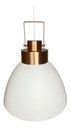Ver imagem 2 de Lustre Pendente Utron King Estilo Industrial Alumínio 40cm - Branco/cobre Duo Color