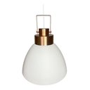 Ver imagem 2 de Lustre Pendente Utron King Estilo Industrial Alumínio 40cm - Branco/cobre Duo Color