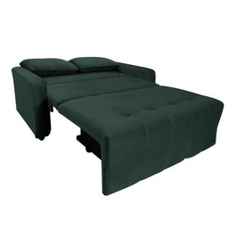 Sofá Cama para Sala de Estar Amora New Suede - Petróleo - 4