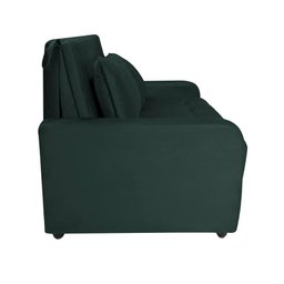 Sofá Cama para Sala de Estar Amora New Suede - Petróleo - 3