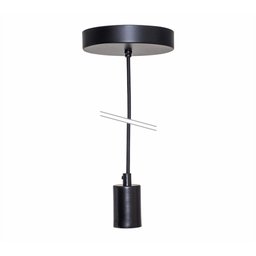 Pendente Luminária Fio Preto Metallum - 1