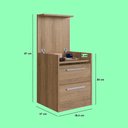 Ver imagem 4 de Mesa de Cabeceira com Compartimento Oculto Lock Mel