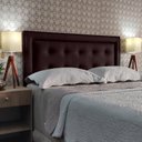 Ver imagem 1 de Cabeceira Queen Estofada Veneza 10 Diamond Corano Marrom 160 X 120 Rbl