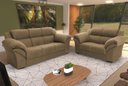 Ver imagem 1 de Conjunto Sofá Windsor Velut 3 e 2 Lugares 2,04m e 1,59m - King House