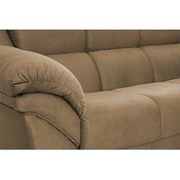 Conjunto Sofá Windsor Velut Bege 3 e 2 Lugares 2,04m e 1,59m - King House - 5