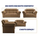 Ver imagem 5 de Conjunto Sofá Windsor Velut 3 e 2 Lugares 2,04m e 1,59m - King House