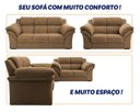 Ver imagem 5 de Conjunto Sofá Windsor Velut 3 e 2 Lugares 2,04m e 1,59m - King House