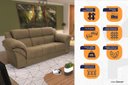 Ver imagem 4 de Conjunto Sofá Windsor Velut 3 e 2 Lugares 2,04m e 1,59m - King House