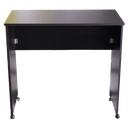 Ver imagem 3 de Mesa Escrivaninha Escritório para Notebook Dobrável Home Office - Cor Preto