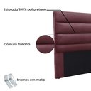 Ver imagem 3 de Cabeceira Para Cama Box King La Italiana 195cm Veludo - SSX Multicoisas - Púrpura