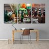 Quadro Decorativo 80x140 engradado de cerveja preta retrô - 2
