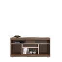 Ver imagem 5 de Rack para TV até 47 Polegadas com 2 Portas e Rodízios Multimóveis Crcol-RCK034 Nogueira/Off White