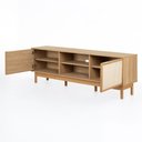 Ver imagem 5 de Rack Kaki 2 Portas 1 Nicho 160 Cm X 36 Cm Tauari - Telinha Portuguesa Tauari - Telinha Portuguesa