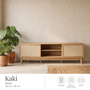 Ver imagem 1 de Rack Kaki para TV 65 Polegadas 100% MDF 160cm 2 Portas com Nicho Telinha Portuguesa Tauari Casavee