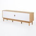 Ver imagem 4 de Rack Kaki 2 Portas 1 Nicho 160 Cm X 36 Cm Tauari - Telinha Portuguesa Tauari - Telinha Portuguesa