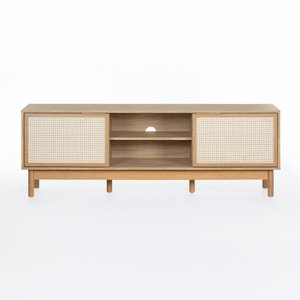 Rack Kaki 2 Portas 1 Nicho 160 Cm X 36 Cm Tauari - Telinha Portuguesa Tauari - Telinha Portuguesa