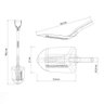 Pá de Bico 460/20 em Aço com Cabo de Madeira 71 Cm com Empunhadura Plástica Curva Ergonôm - 3