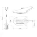 Ver imagem 3 de Pá de Bico 460/20 em Aço com Cabo de Madeira 71 Cm com Empunhadura Plástica Curva Ergonôm