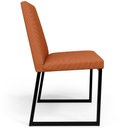 Ver imagem 7 de Kit 06 Cadeiras Decorativas Estofada Para Sala de Jantar Dafne L02 Tecido Terracota - Lyam Decor