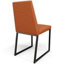 Ver mais imagens de Kit 06 Cadeiras Decorativas Estofada Para Sala de Jantar Dafne L02 Tecido Terracota - Lyam Decor