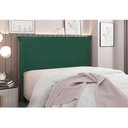 Ver imagem 4 de Cabeceira Cama Box King 195 Cm Garden Veludo S04 Cor Verde