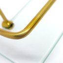 Ver imagem 4 de Kit C/ 2 Porta Shampoo Reto Dourado com Vidro Incolor