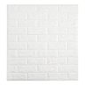 Painel Placa 3D Tijolo Branco Adesivo Auto Relevo 70cmx77cm - 1