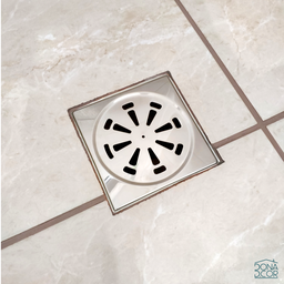 Tampa Ralo Grelha Banheiro 10x10 Inox 201 Quadrado 100mm - 3